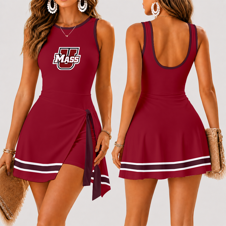 [HOOPS SPECIAL] NEW CUSTOMIZED NCAA CFH15 UMM UMASS MINUTEWOMEN WOMEN'S SUMMER SKORT DRESS