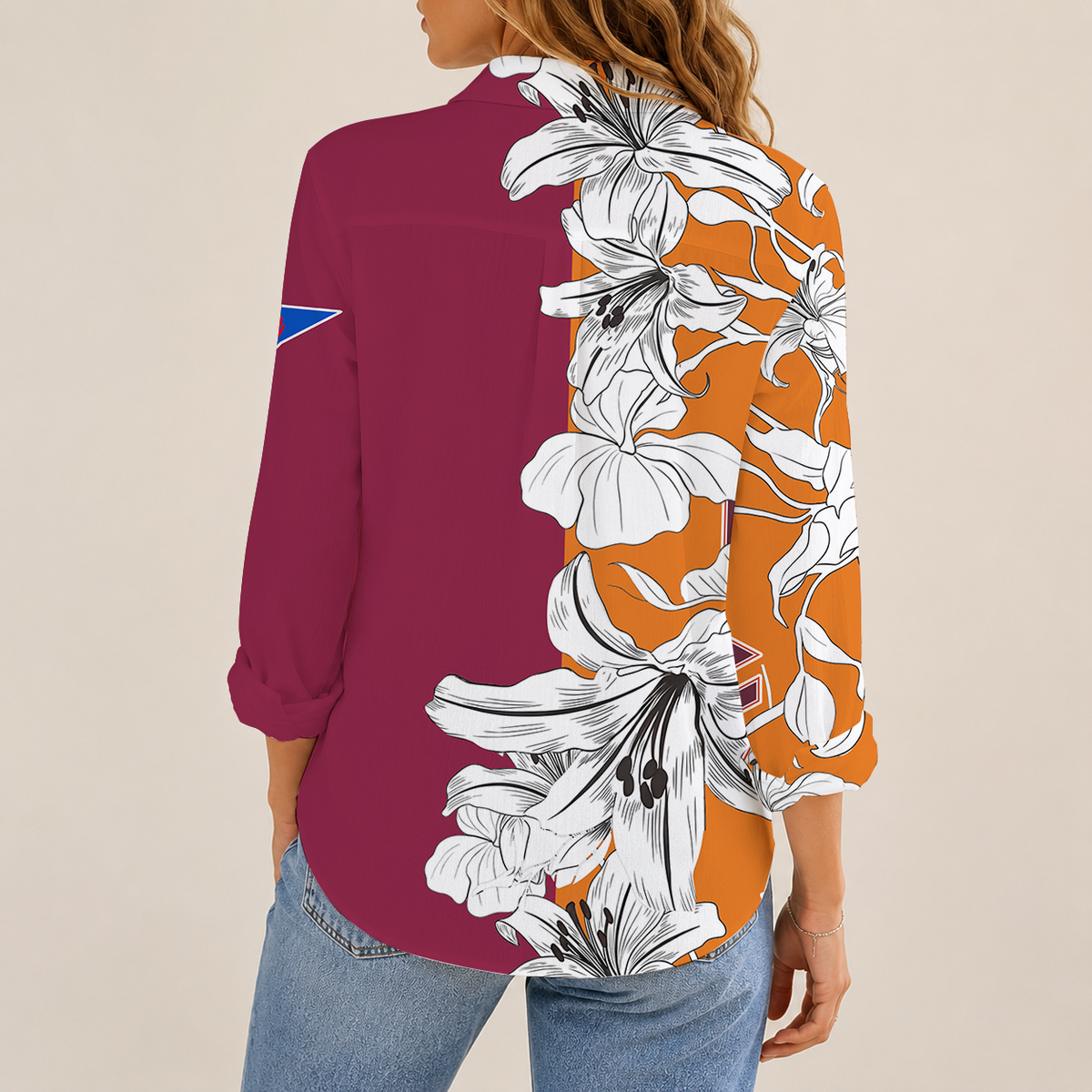 [TOUCHDOWN DEAL] NEW CUSTOMIZED NCAA FBS15 VTH VIRGINIA TECH HOKIES WOMEN CASUAL SHIRT