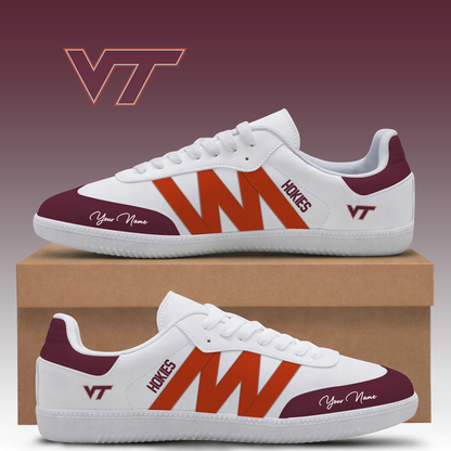 [TOUCHDOWN DEAL] NEW CUSTOMIZED NCAA FBS15 VTH VIRGINIA TECH HOKIES CLASSIC SNEAKERS