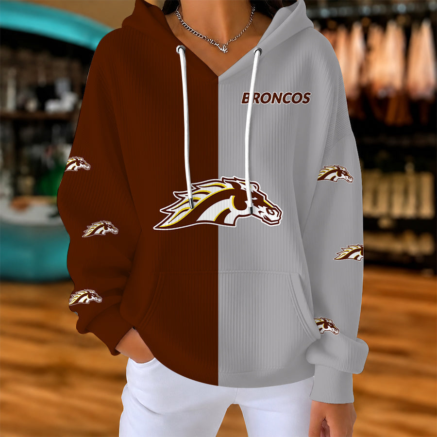 [PUCK DROP DEAL] NEW CUSTOMIZED NCAA MFF15 WMB WESTERN MICHIGAN BRONCOS RIBBED HOODIE & SWEATSHIRT
