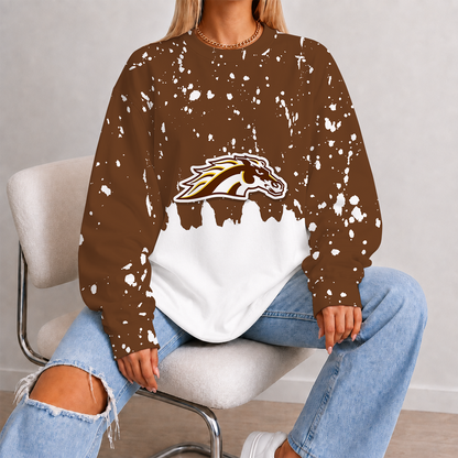 [PUCK DROP DEAL] NEW CUSTOMIZED NCAA MFF15 WMB WESTERN MICHIGAN BRONCOS UNISEX SWEATSHIRT