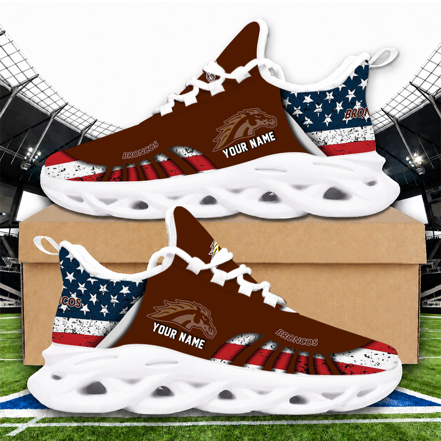 [PUCK DROP DEAL] NEW CUSTOMIZED NCAA MFF15 WMB WESTERN MICHIGAN BRONCOS UNISEX CLUNKY SNEAKERS