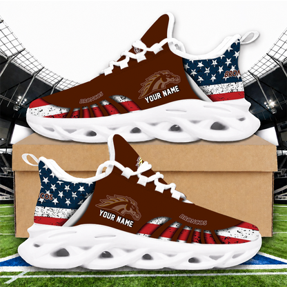 [PUCK DROP DEAL] NEW CUSTOMIZED NCAA MFF15 WMB WESTERN MICHIGAN BRONCOS UNISEX CLUNKY SNEAKERS