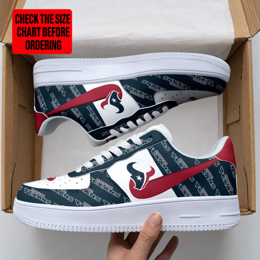 [TOUCHDOWN DEAL] NEW CUSTOMIZED NFL15 HTT HOUSTON TEXANS AF1 SHOES