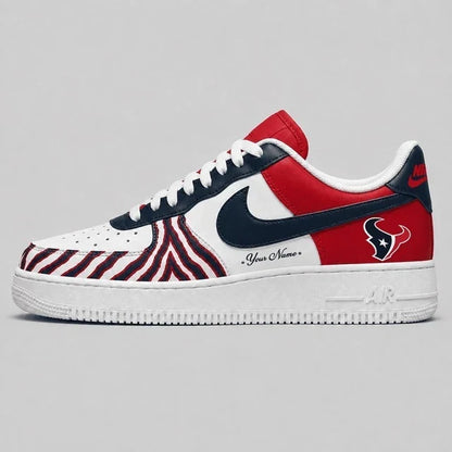 [TOUCHDOWN DEAL] NEW CUSTOMIZED NFL15 HTT HOUSTON TEXANS AF1 SHOES