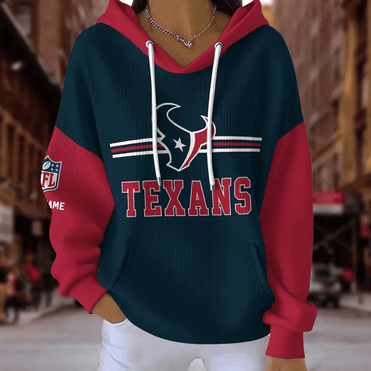 [TOUCHDOWN DEAL] NEW CUSTOMIZED NFL15 HTT HOUSTON TEXANS RIBBED HOODIE & SWEATSHIRT