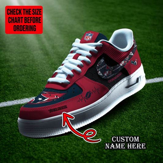 [TOUCHDOWN DEAL] NEW CUSTOMIZED NFL15 HTT HOUSTON TEXANS AF1 SHOES