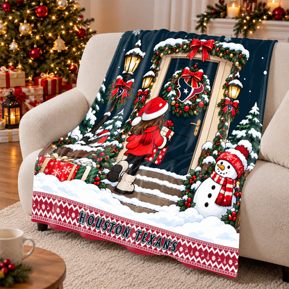[TOUCHDOWN DEAL] NEW CUSTOMIZED NFL15 HTT THE TEXANS FLEECE BLANKET