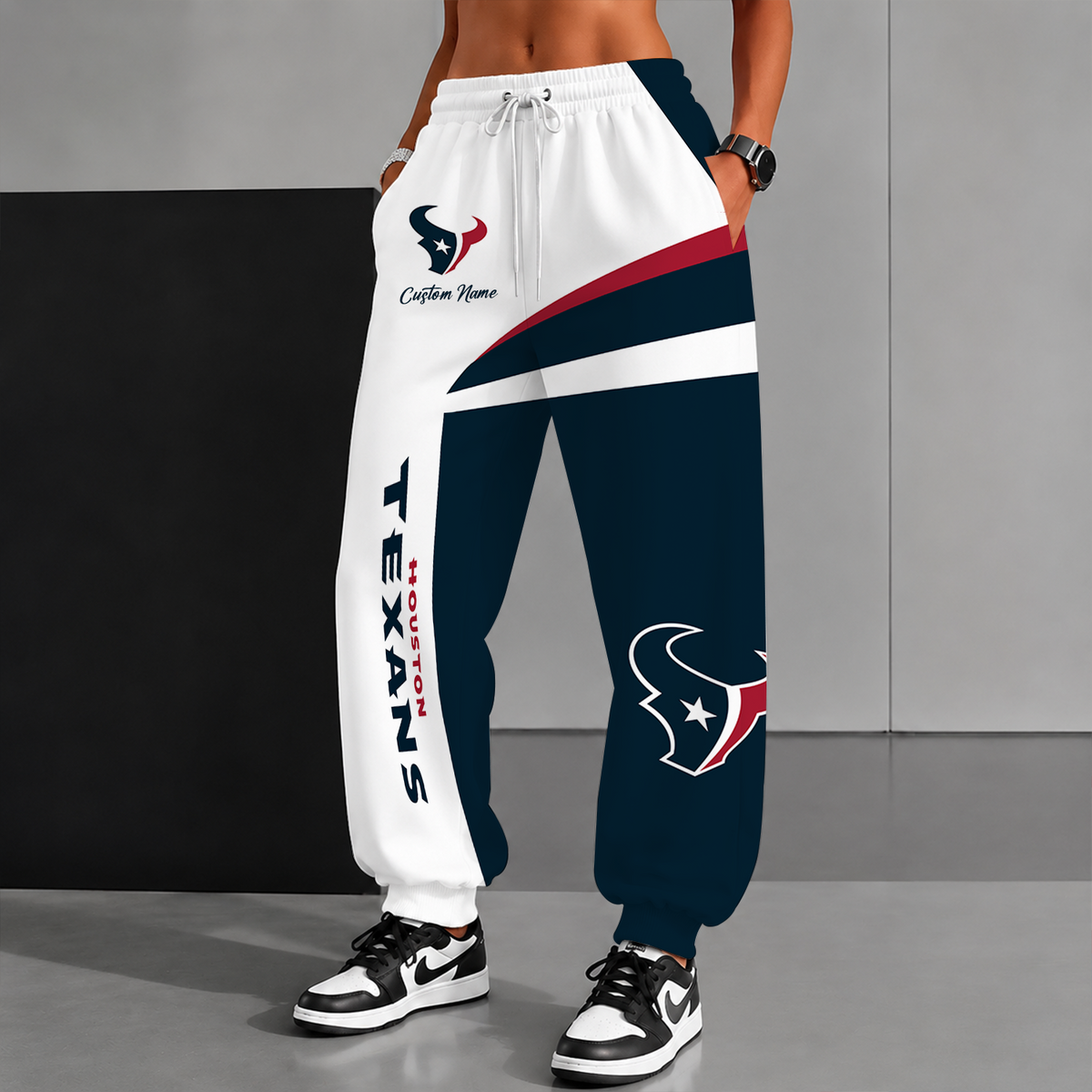 [TOUCHDOWN DEAL] NEW CUSTOMIZED NFL15 HTT HOUSTON TEXANS SWEATPANTS