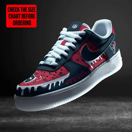 [TOUCHDOWN DEAL] NEW CUSTOMIZED NFL15 HTT HOUSTON TEXANS AF1 SHOES