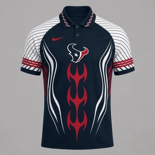 [TOUCHDOWN DEAL] NEW CUSTOMIZED NFL15 HTT HOUSTON TEXANS POLO SHIRT