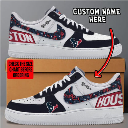 [TOUCHDOWN DEAL] NEW CUSTOMIZED NFL15 HTT HOUSTON TEXANS AF1 SNEAKERS