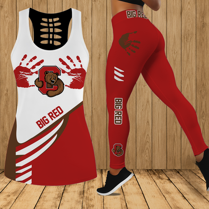 [PUCK DROP DEAL] NEW CUSTOMIZED NCAA MFF16 CBR CORNELL BIG RED HOLLOW TANK TOP & LEGGINGS SET