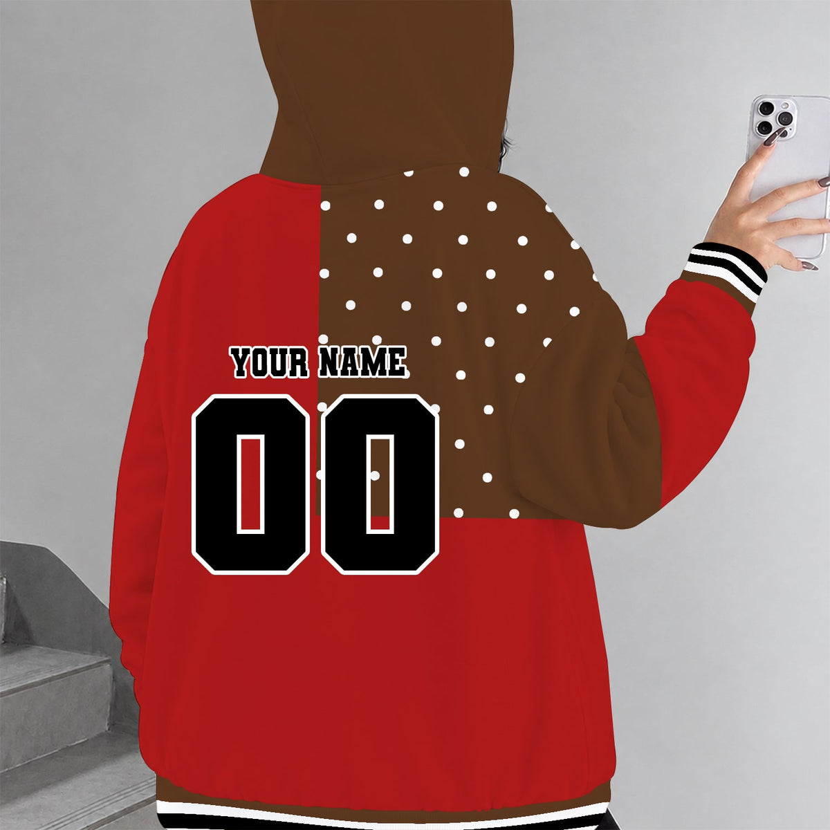 [PUCK DROP DEAL] NEW CUSTOMIZED NCAA MFF16 CBR CORNELL BIG RED STRAPPY ZIP HOODIE