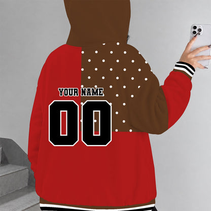 [PUCK DROP DEAL] NEW CUSTOMIZED NCAA MFF16 CBR CORNELL BIG RED STRAPPY ZIP HOODIE