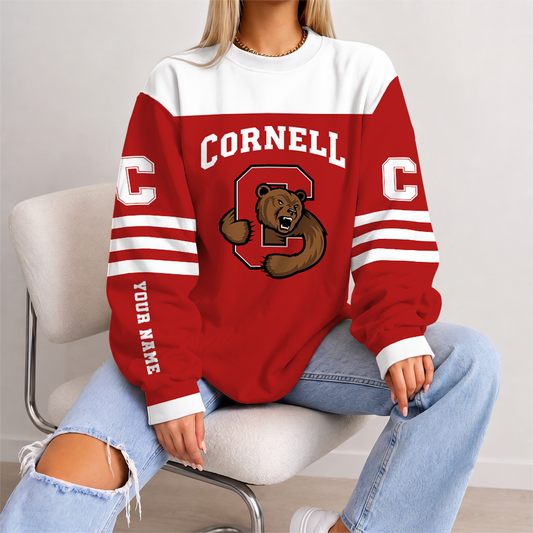 [PUCK DROP DEAL] NEW CUSTOMIZED NCAA MFF16 CBR CORNELL BIG RED UNISEX SWEATSHIRT