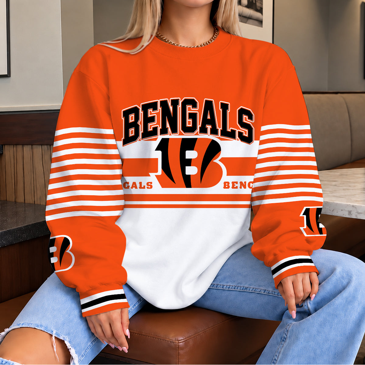 [TOUCHDOWN DEAL] NEW CUSTOMIZED NFL16 CCB THE BENGALS UNISEX SWEATSHIRT