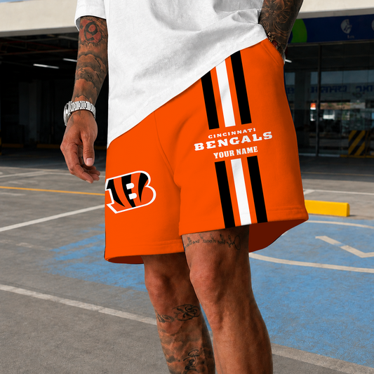 [TOUCHDOWN DEAL] NEW CUSTOMIZED NFL16 CCB CINCINNATI BENGALS SHORT PANTS