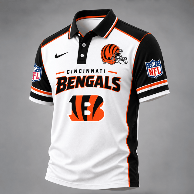 [TOUCHDOWN DEAL] NEW CUSTOMIZED NFL16 CCB THE BENGALS POLO SHIRT
