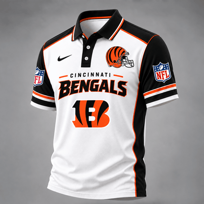 [TOUCHDOWN DEAL] NEW CUSTOMIZED NFL16 CCB THE BENGALS POLO SHIRT
