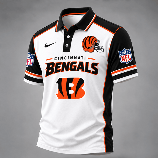 [TOUCHDOWN DEAL] NEW CUSTOMIZED NFL16 CCB THE BENGALS POLO SHIRT