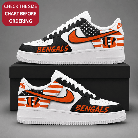 [TOUCHDOWN DEAL] NEW CUSTOMIZED NFL16 CCB CINCINNATI BENGALS AF1 SHOES