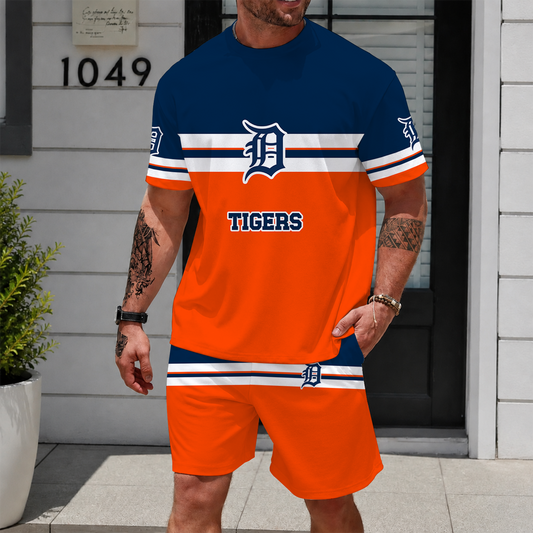 [HOMERUN DEAL] NEW CUSTOMIZED MLB16 DTS DETROIT TIGERS UNISEX T-SHIRT & SHORTS SET