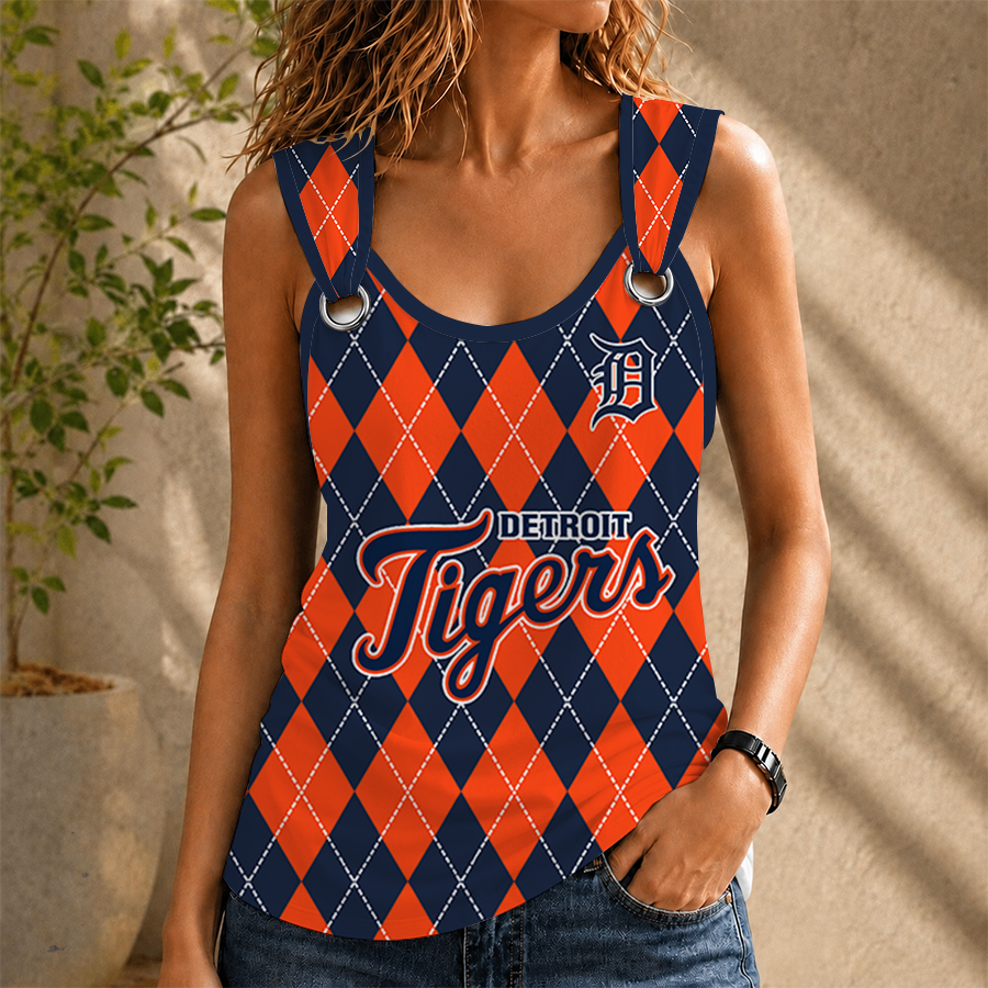 [HOMERUN DEAL] NEW CUSTOMIZED MLB16 DTS DETROIT TIGERS O-RING SHOULDER TANK TOP