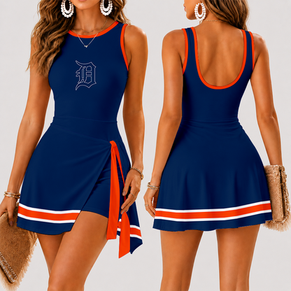 [HOMERUN DEAL] NEW CUSTOMIZED MLB16 DTS DETROIT TIGERS WOMEN'S SUMMER SKORT DRESS
