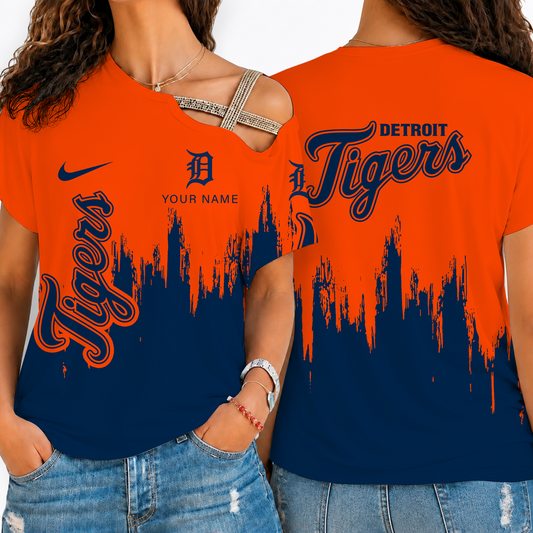 [HOMERUN DEAL] NEW CUSTOMIZED MLB16 DTS DETROIT TIGERS SHOULDER SHIRT