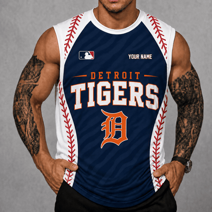 [HOMERUN DEAL] NEW CUSTOMIZED MLB16 DTS DETROIT TIGERS TANK TOP & GYM SHIRT