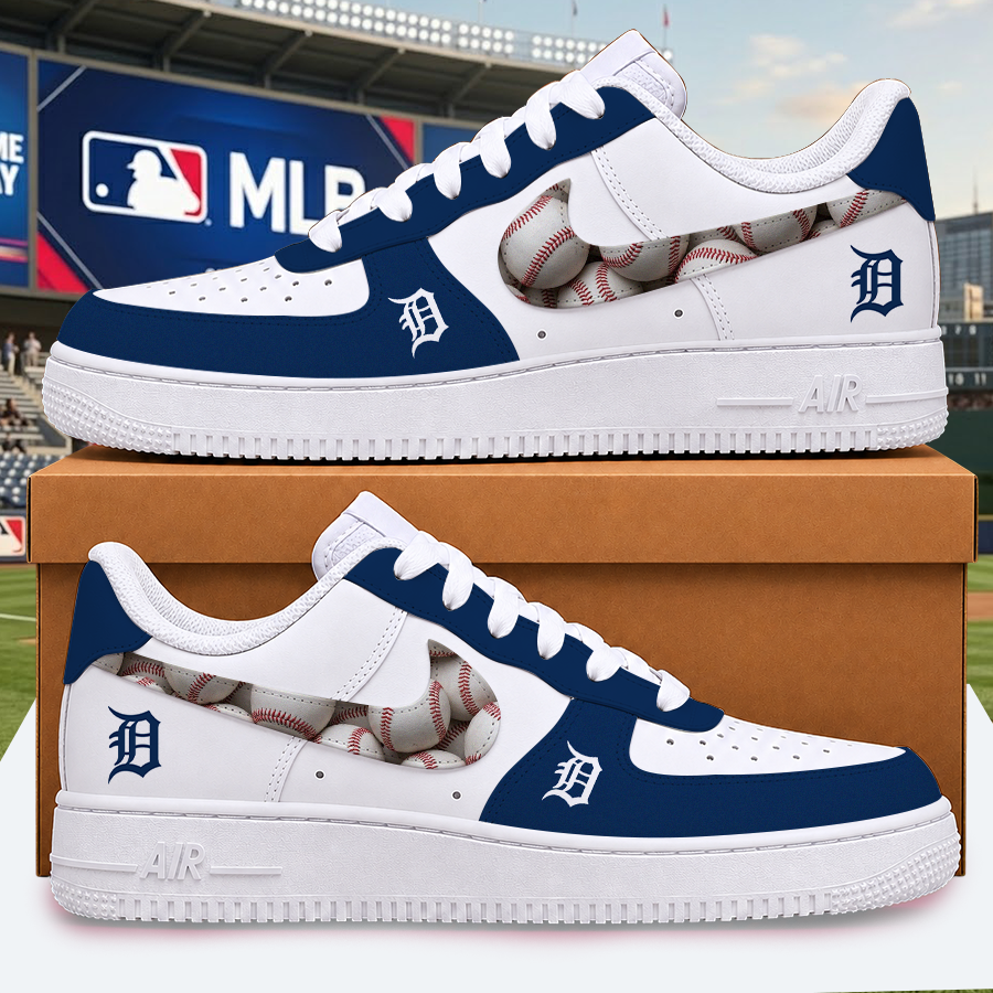 [HOMERUN DEAL] NEW CUSTOMIZED MLB16 DTS DETROIT TIGERS AF1 SHOES