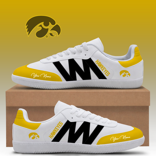 [SLAM DUNK DEAL] NEW CUSTOMIZED NCAA MAM16 IWH IOWA HAWKEYES CLASSIC SNEAKERS