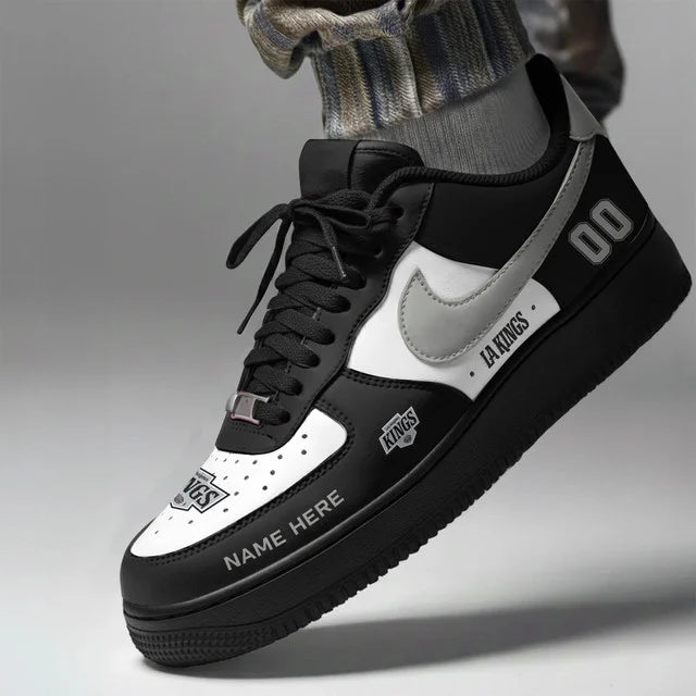 [PUCK DROP DEAL] NEW CUSTOMIZED NHL16 LAK LOS ANGELES KINGS AF1 SHOES