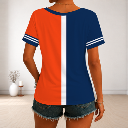 [HOMERUN DEAL] NEW CUSTOMIZED MLB16 DTS DETROIT TIGERS V-NECK FEMALE SHIRT