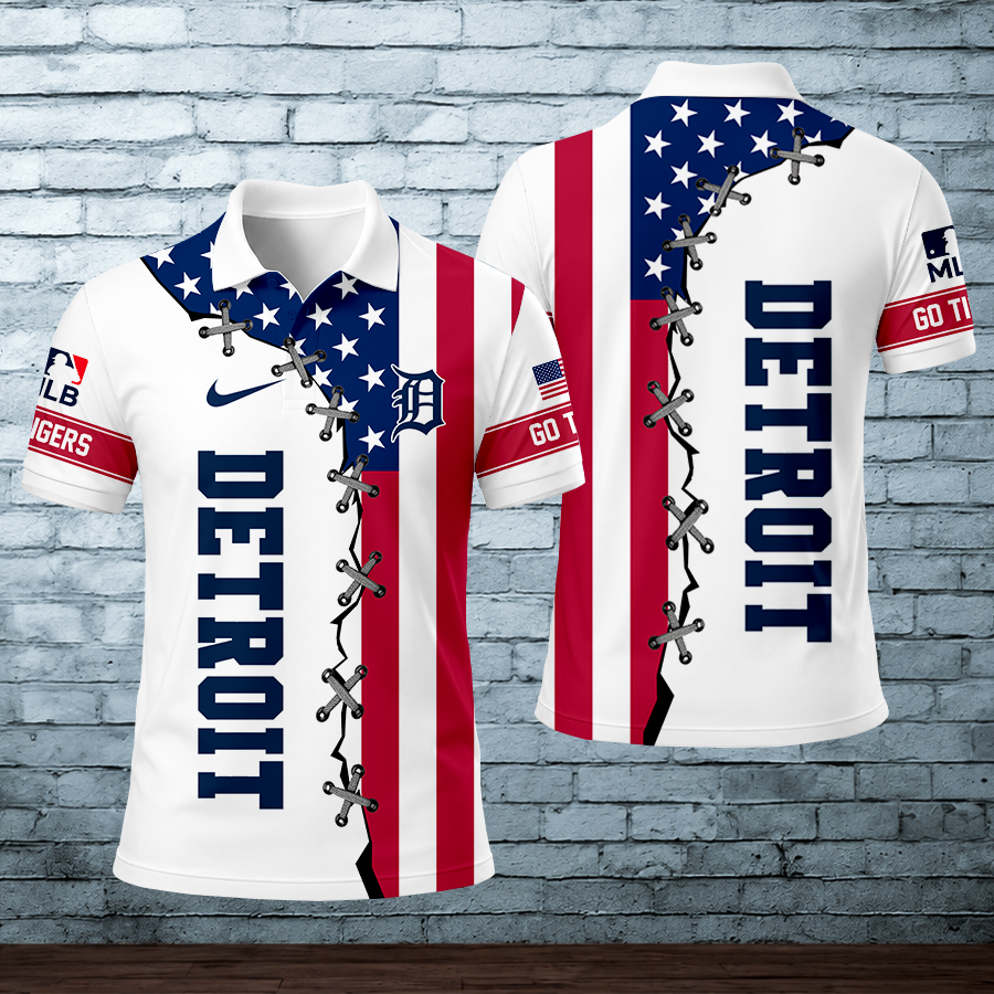 [HOMERUN DEAL] NEW CUSTOMIZED MLB16 DTS DETROIT TIGERS POLO SHIRT