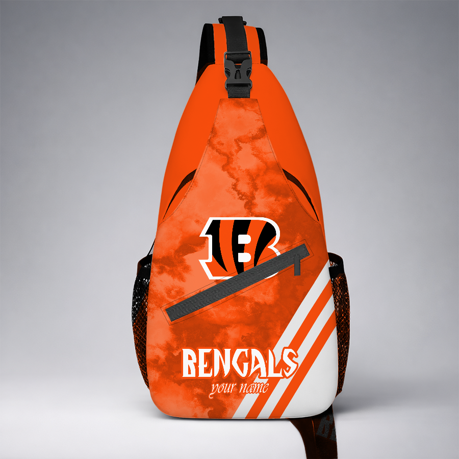 [TOUCHDOWN DEAL] NEW CUSTOMIZED NFL16 CCB CINCINNATI BENGALS SLING BAG