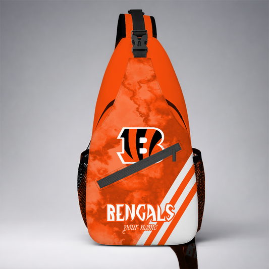 [TOUCHDOWN DEAL] NEW CUSTOMIZED NFL16 CCB CINCINNATI BENGALS SLING BAG