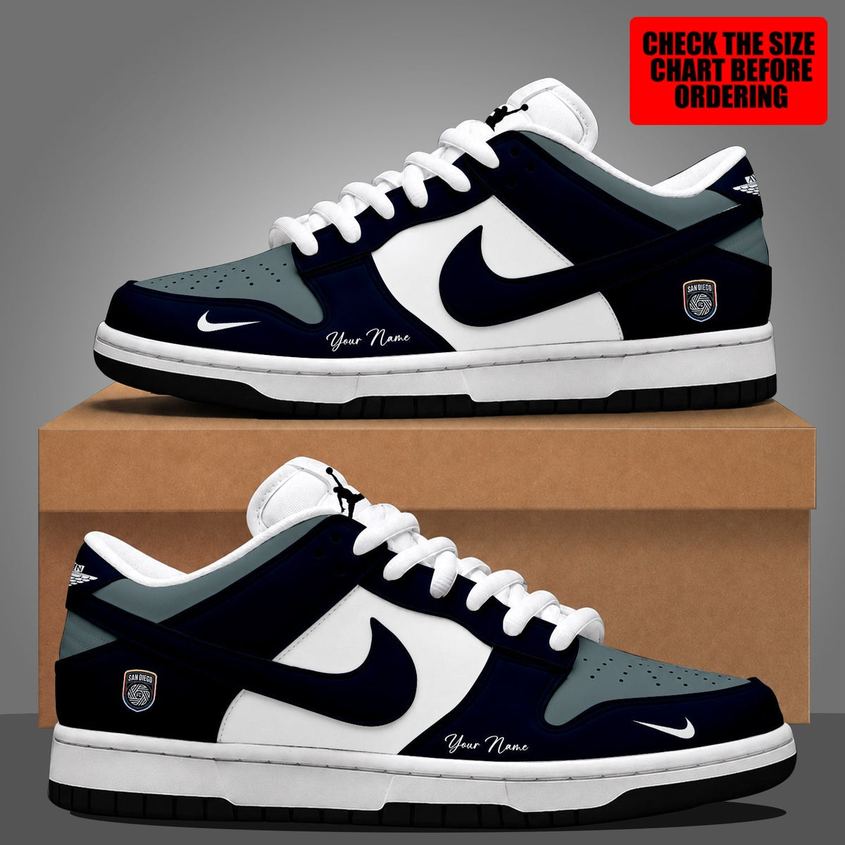 [GOAL DEAL] NEW CUSTOMIZED MLS16 SDF SAN DIEGO FC DUNK LOW SHOES