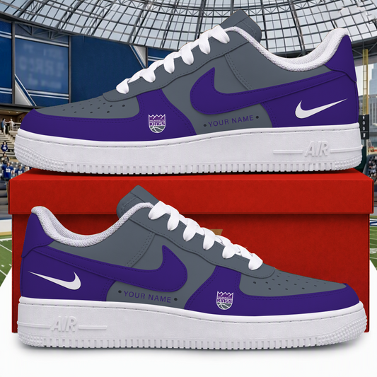 [SLAM DUNK DEAL] NEW CUSTOMIZED NBA16 SKI SACRAMENTO KINGS AF1 SHOES