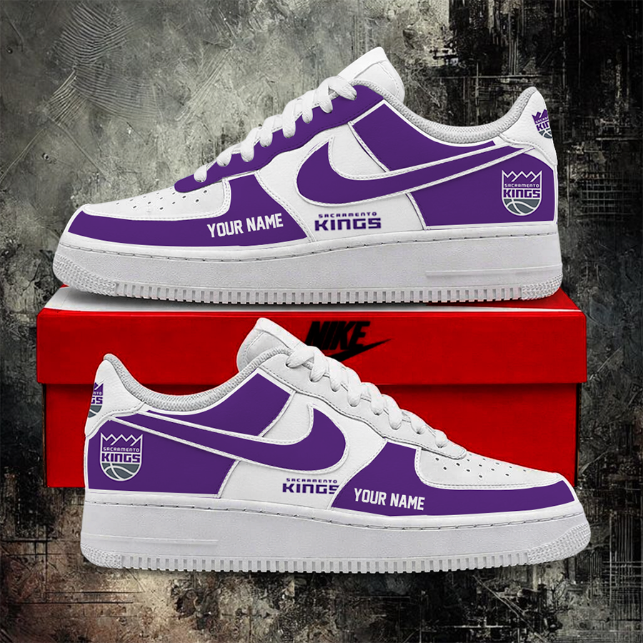 [SLAM DUNK DEAL] NEW CUSTOMIZED NBA16 SKI SACRAMENTO KINGS AF1 SHOES