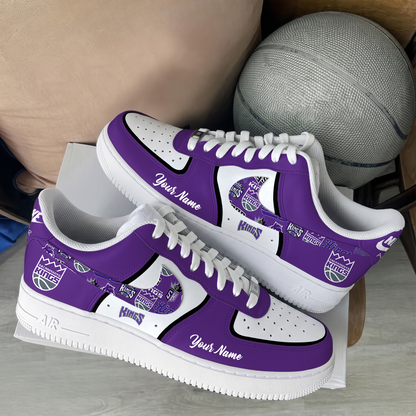 [SLAM DUNK DEAL] NEW CUSTOMIZED NBA16 SKI SACRAMENTO KINGS AF1 SHOES