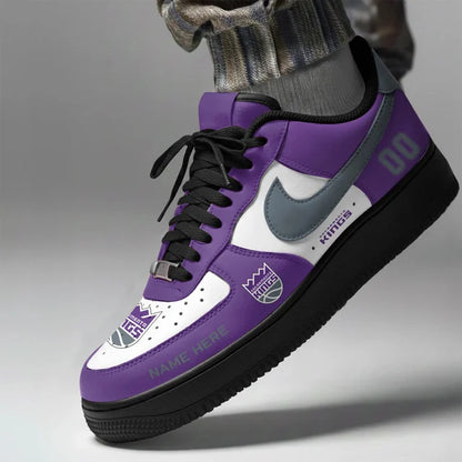 [SLAM DUNK DEAL] NEW CUSTOMIZED NBA16 SKI SACRAMENTO KINGS AF1 SHOES