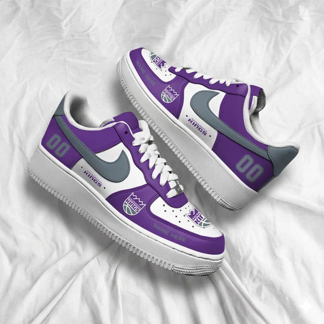 [SLAM DUNK DEAL] NEW CUSTOMIZED NBA16 SKI SACRAMENTO KINGS AF1 SHOES