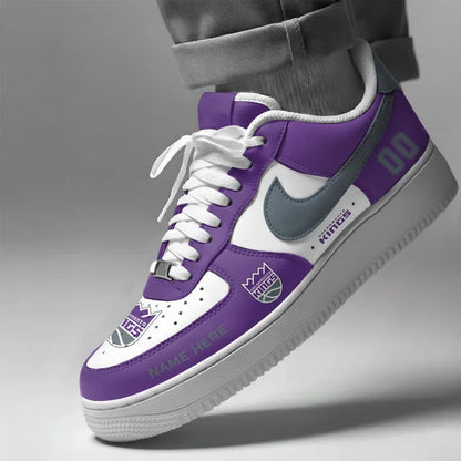[SLAM DUNK DEAL] NEW CUSTOMIZED NBA16 SKI SACRAMENTO KINGS AF1 SHOES