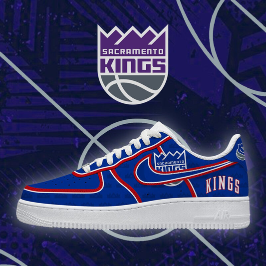 [SLAM DUNK DEAL] NEW CUSTOMIZED NBA16 SKI SACRAMENTO KINGS AF1 SHOES