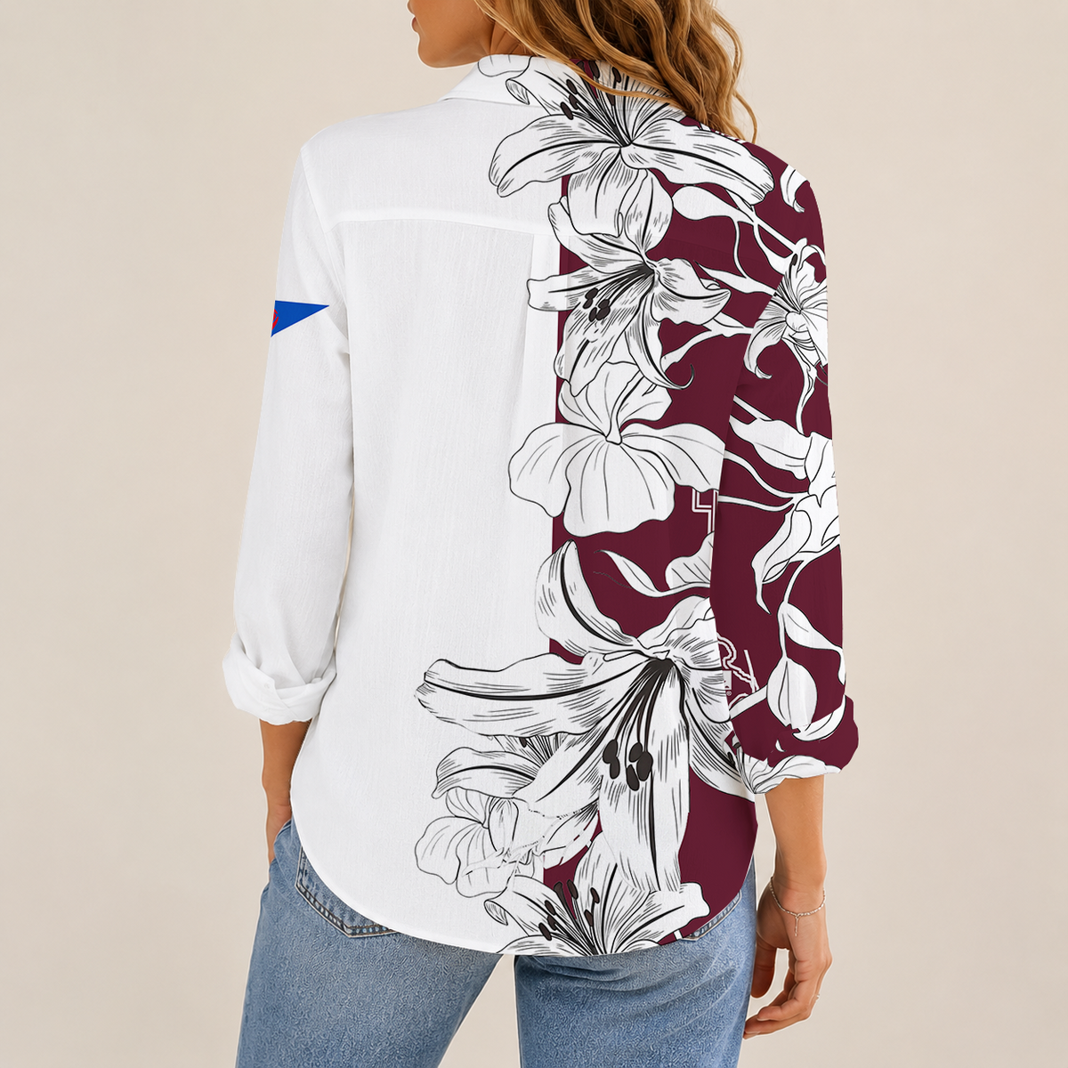 [TOUCHDOWN DEAL] NEW CUSTOMIZED NCAA FBS16 TAA TEXAS A&M AGGIES WOMEN CASUAL SHIRT
