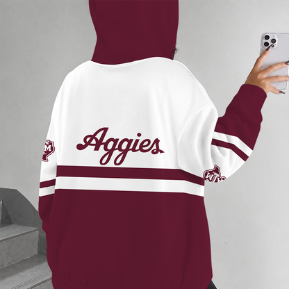[FAN FAVORITE] NEW CUSTOMIZED NCAA FBS16 TAA TEXAS A&M AGGIES ZIP HOODIE