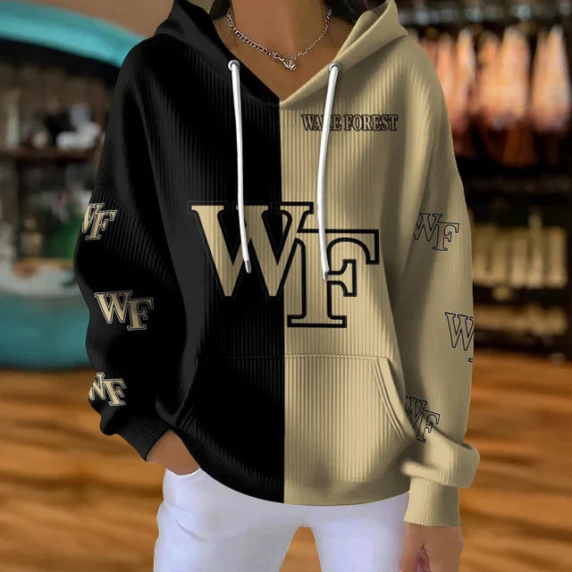 [HOOPS SPECIAL] NEW CUSTOMIZED NCAA CFH16 WFD WAKE FOREST DEMON DEACONS RIBBED HOODIE & SWEATSHIRT