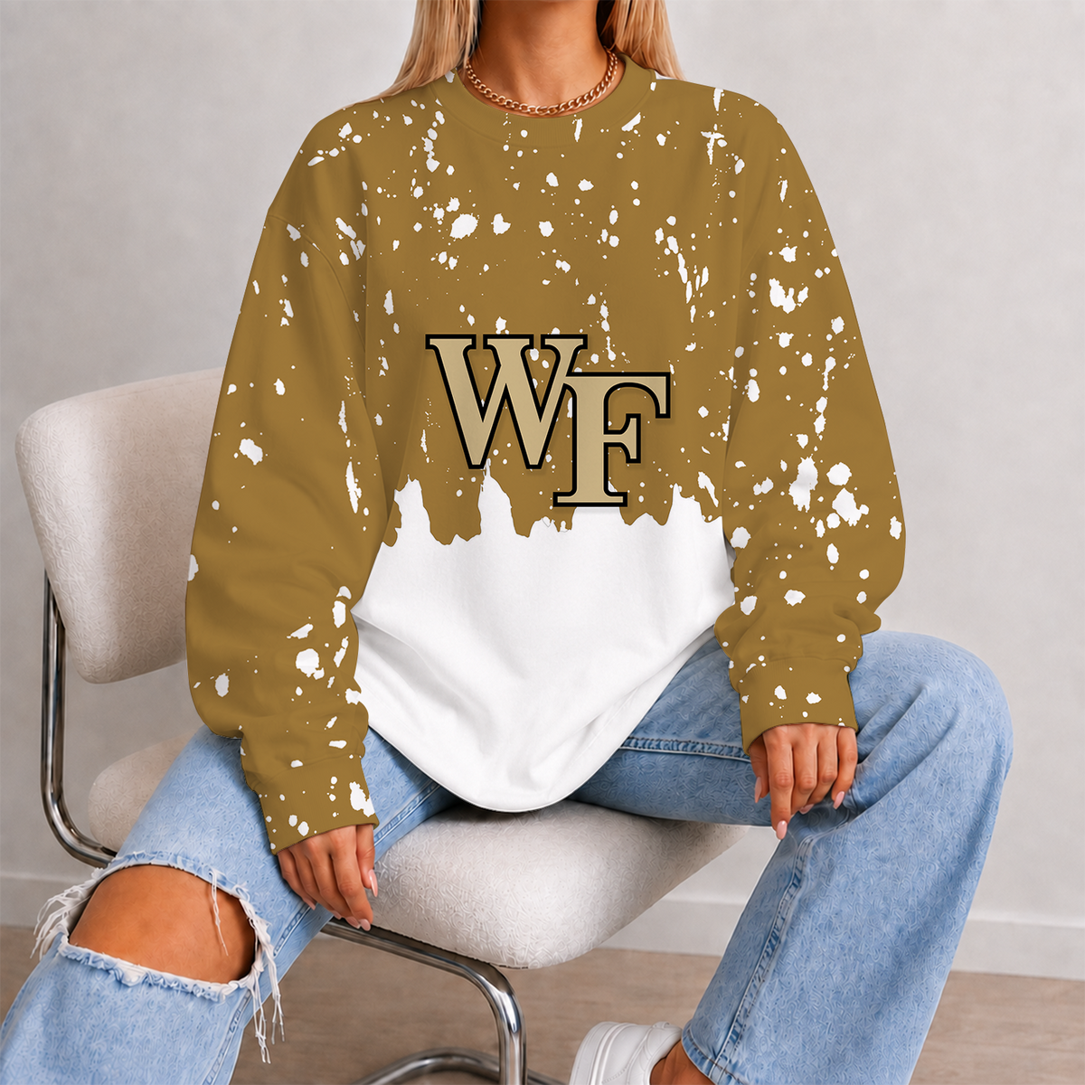 [HOOPS SPECIAL] NEW CUSTOMIZED NCAA CFH16 WFD WAKE FOREST DEMON DEACONS UNISEX SWEATSHIRT